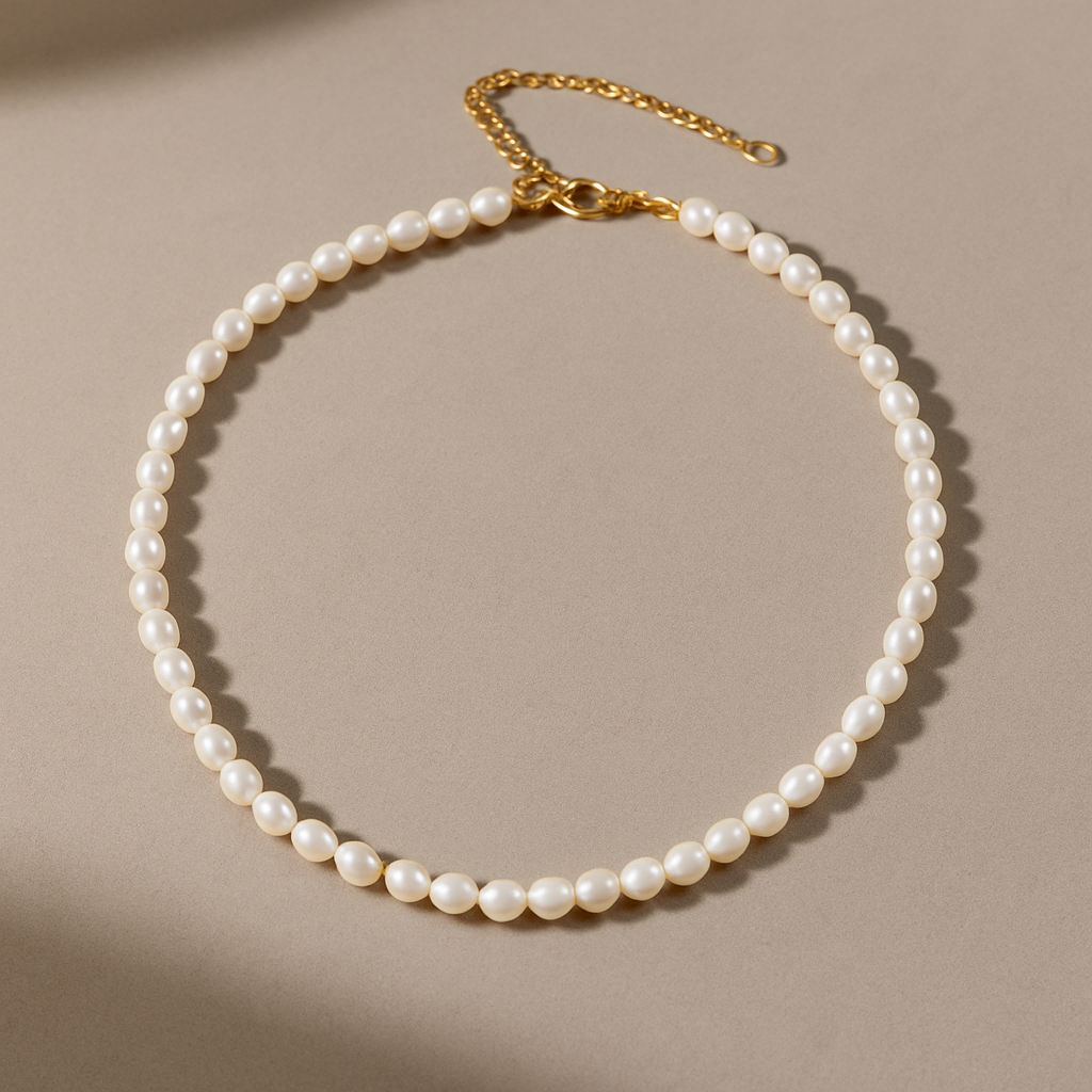 Eternal Lumière Pearl Necklace – Classic Freshwater Elegance