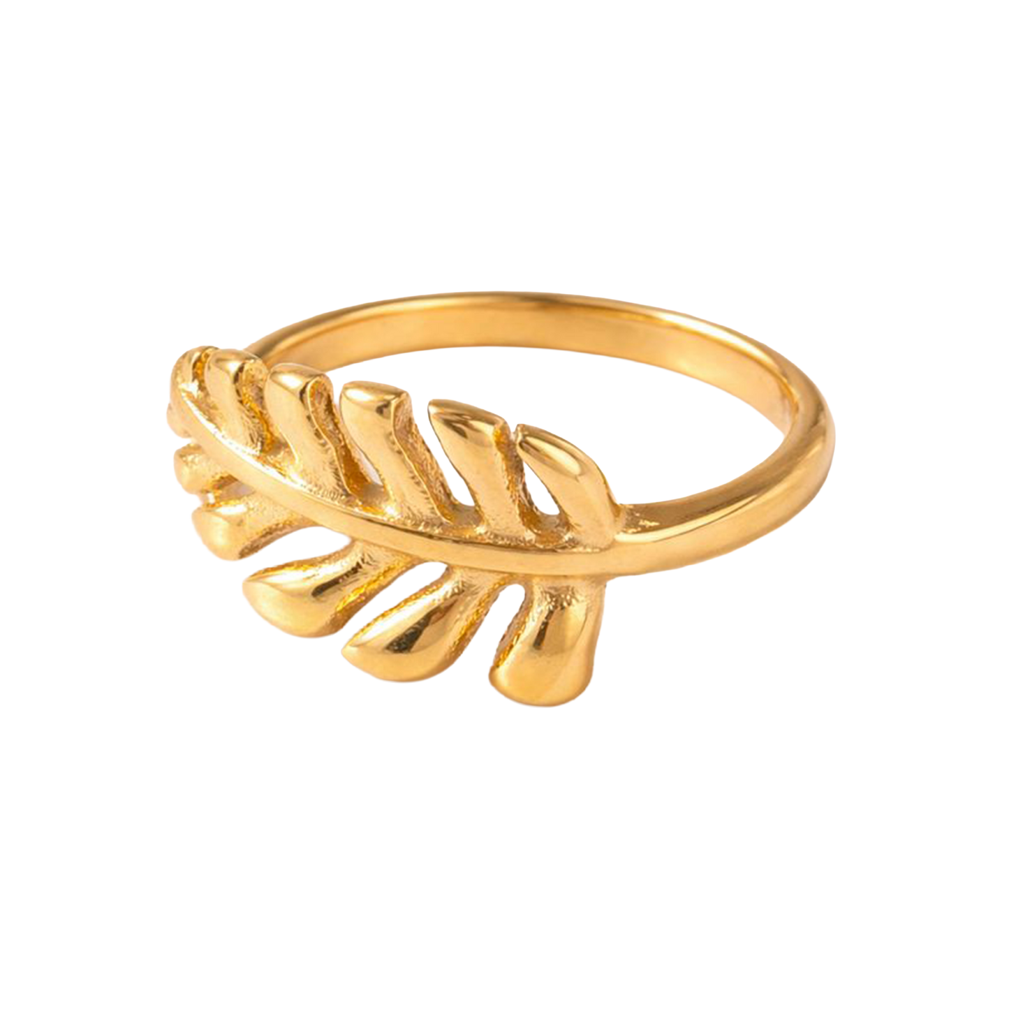 Golden Leaf Statement Ring