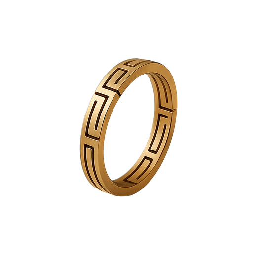 Athenian Geometric Minimalist Ring
