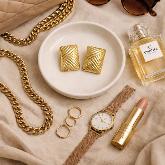 Textured Rectangle Stud Earrings